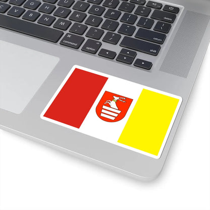 POL powiat krasnicki flag (Poland) STICKER Vinyl Kiss-Cut Decal - The Sticker Space