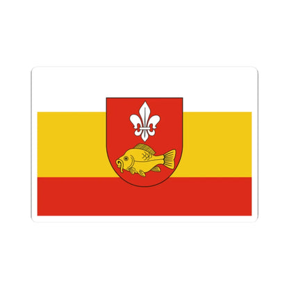 POL powiat krasnostawski flag (Poland) STICKER Vinyl Kiss-Cut Decal 2 Inch White - The Sticker Space