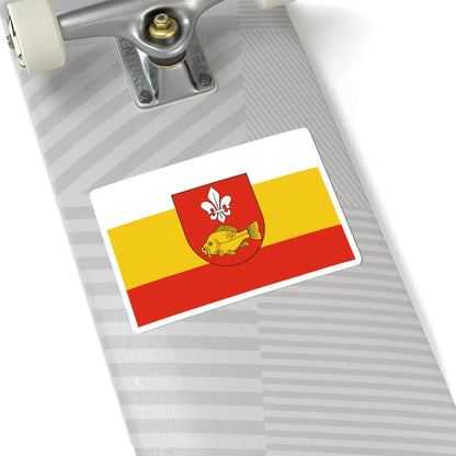 POL powiat krasnostawski flag (Poland) STICKER Vinyl Kiss-Cut Decal - The Sticker Space