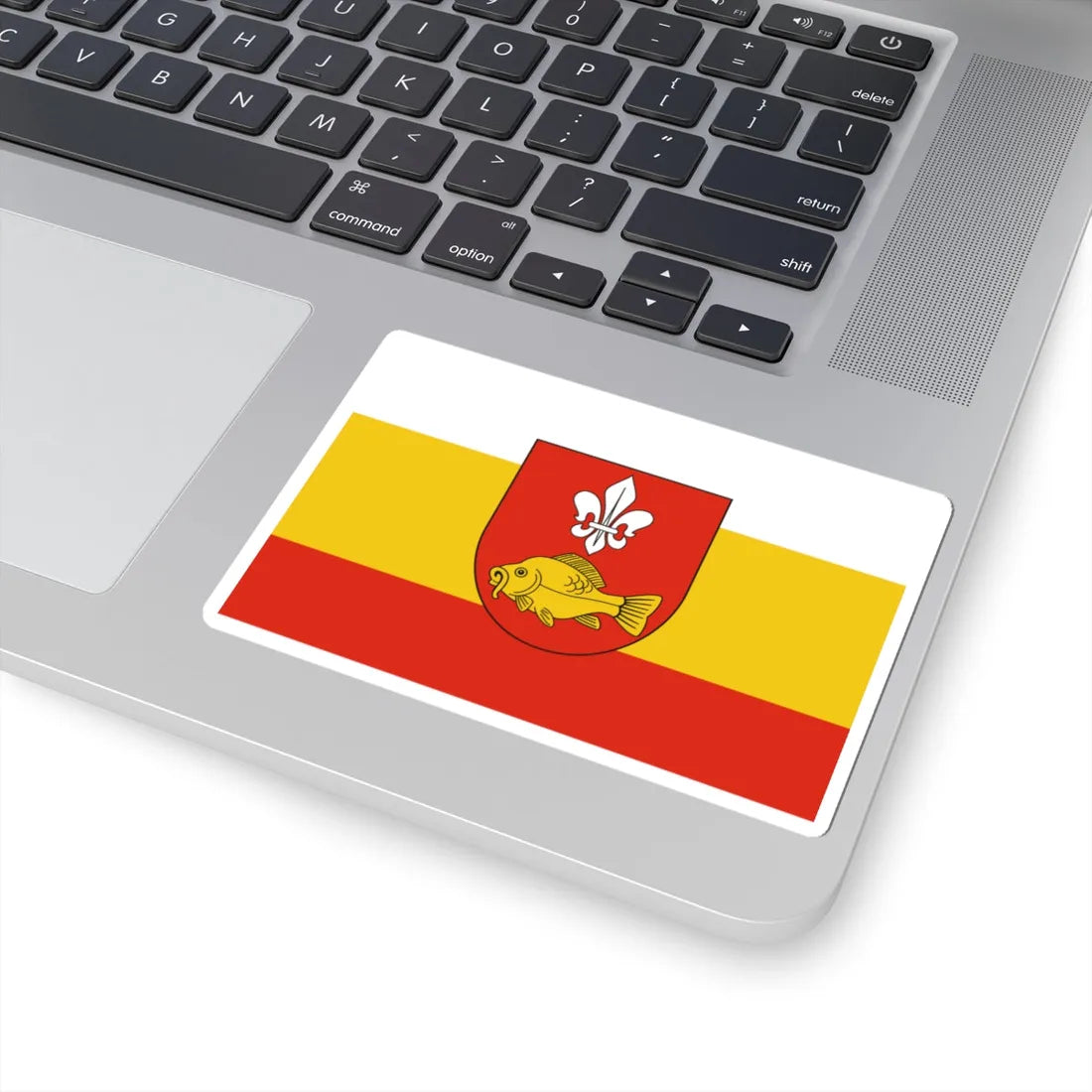 POL powiat krasnostawski flag (Poland) STICKER Vinyl Kiss-Cut Decal - The Sticker Space