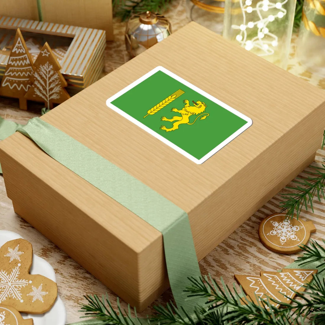 POL powiat kutnowski flag (Poland) STICKER Vinyl Kiss-Cut Decal - The Sticker Space