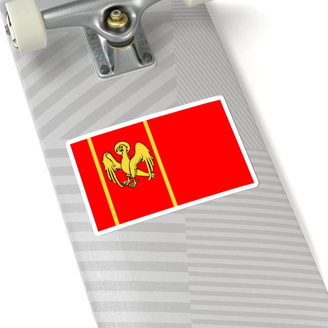 POL powiat kwidzynski flag (Poland) STICKER Vinyl Kiss-Cut Decal - The Sticker Space