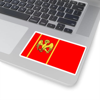 POL powiat kwidzynski flag (Poland) STICKER Vinyl Kiss-Cut Decal - The Sticker Space