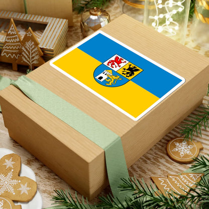 POL powiat leborski flag (Poland) STICKER Vinyl Kiss-Cut Decal - The Sticker Space