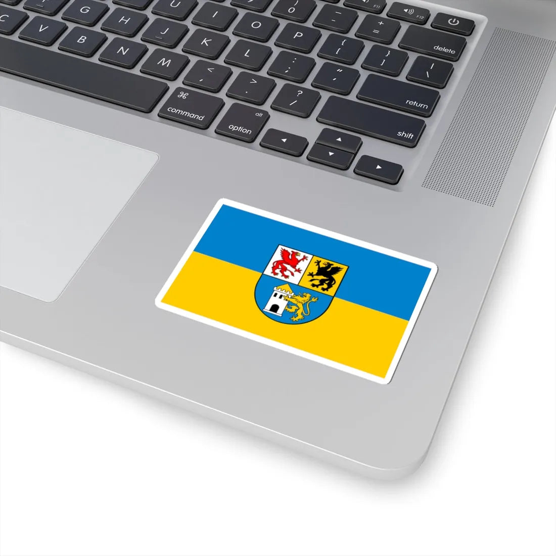 POL powiat leborski flag (Poland) STICKER Vinyl Kiss-Cut Decal - The Sticker Space