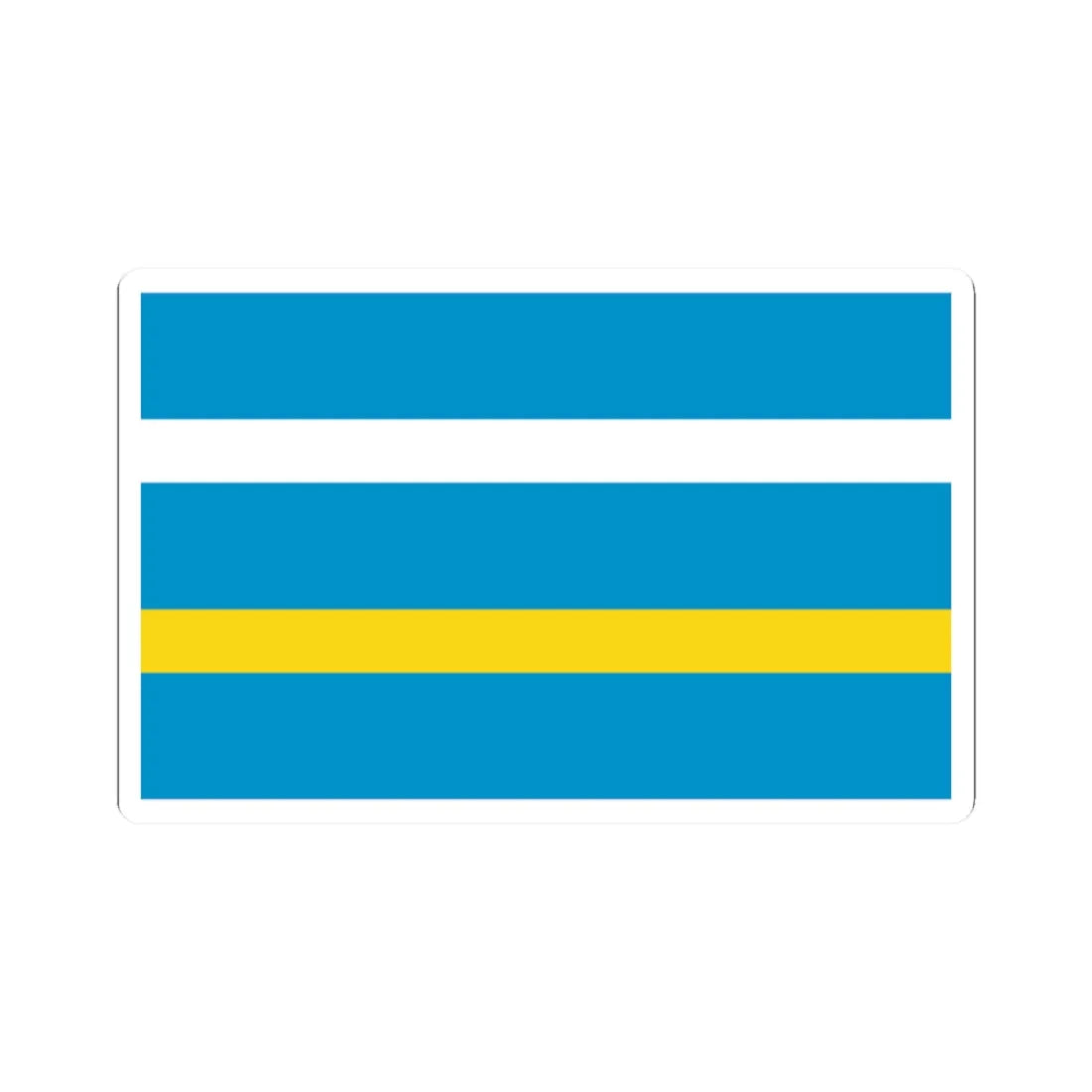 POL powiat legionowski flag (Poland) STICKER Vinyl Kiss-Cut Decal 2 Inch White - The Sticker Space