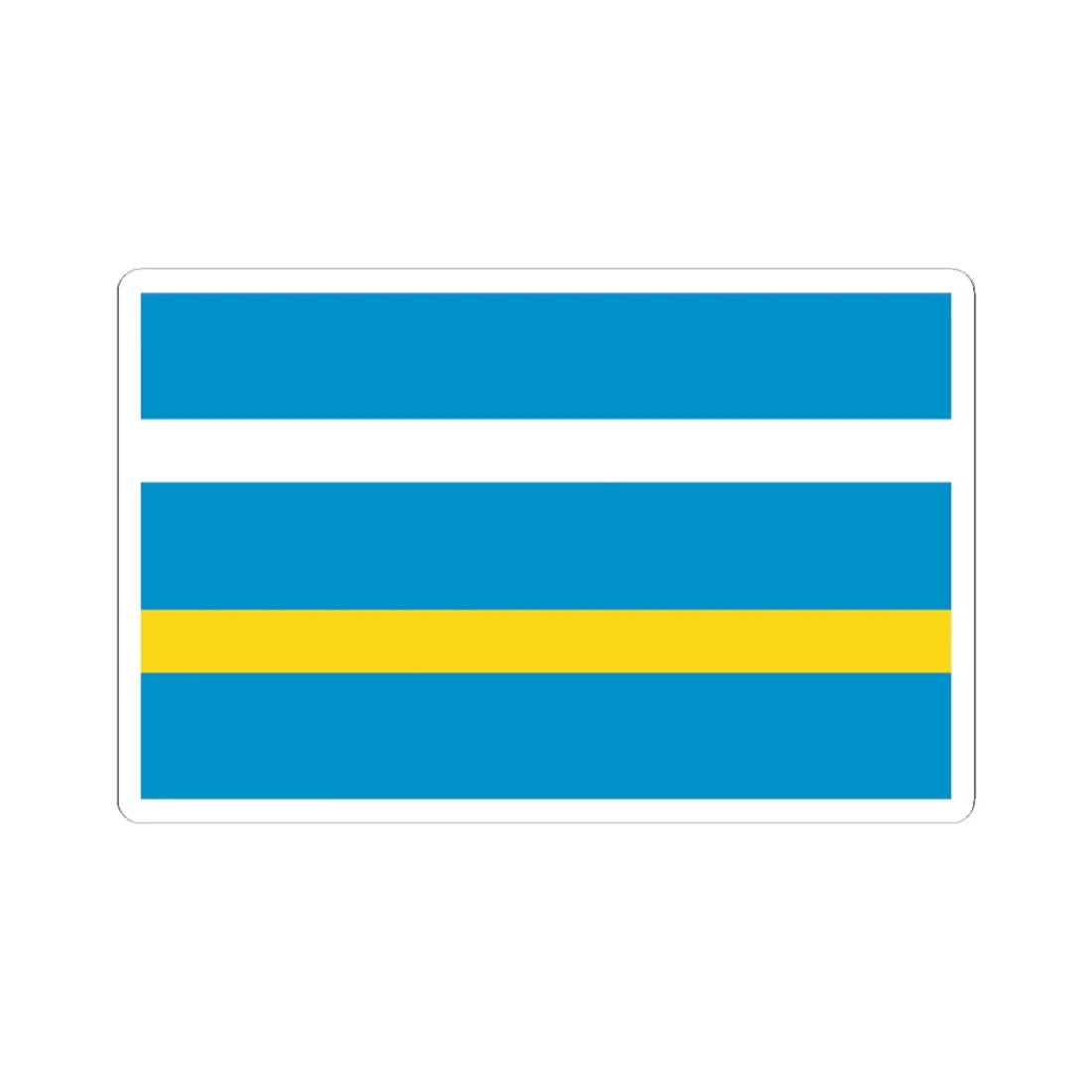 POL powiat legionowski flag (Poland) STICKER Vinyl Kiss-Cut Decal 3 Inch White - The Sticker Space