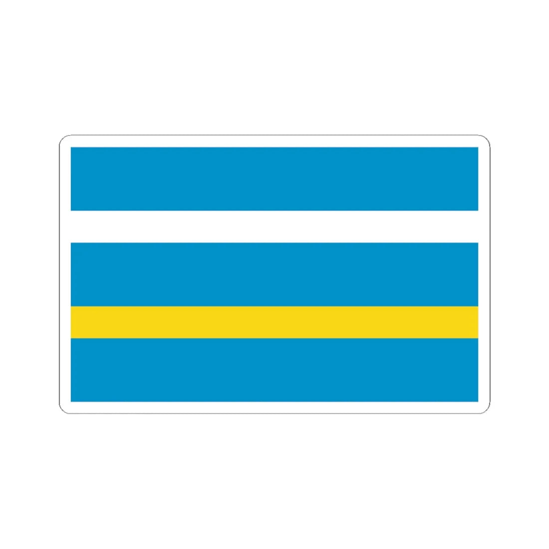 POL powiat legionowski flag (Poland) STICKER Vinyl Kiss-Cut Decal 6 Inch White - The Sticker Space