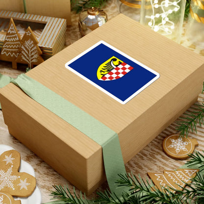 POL powiat legnicki flag (Poland) STICKER Vinyl Kiss-Cut Decal - The Sticker Space