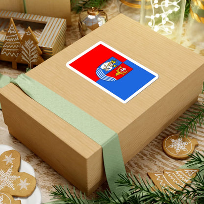 POL powiat lezajski flag (Poland) STICKER Vinyl Kiss-Cut Decal - The Sticker Space