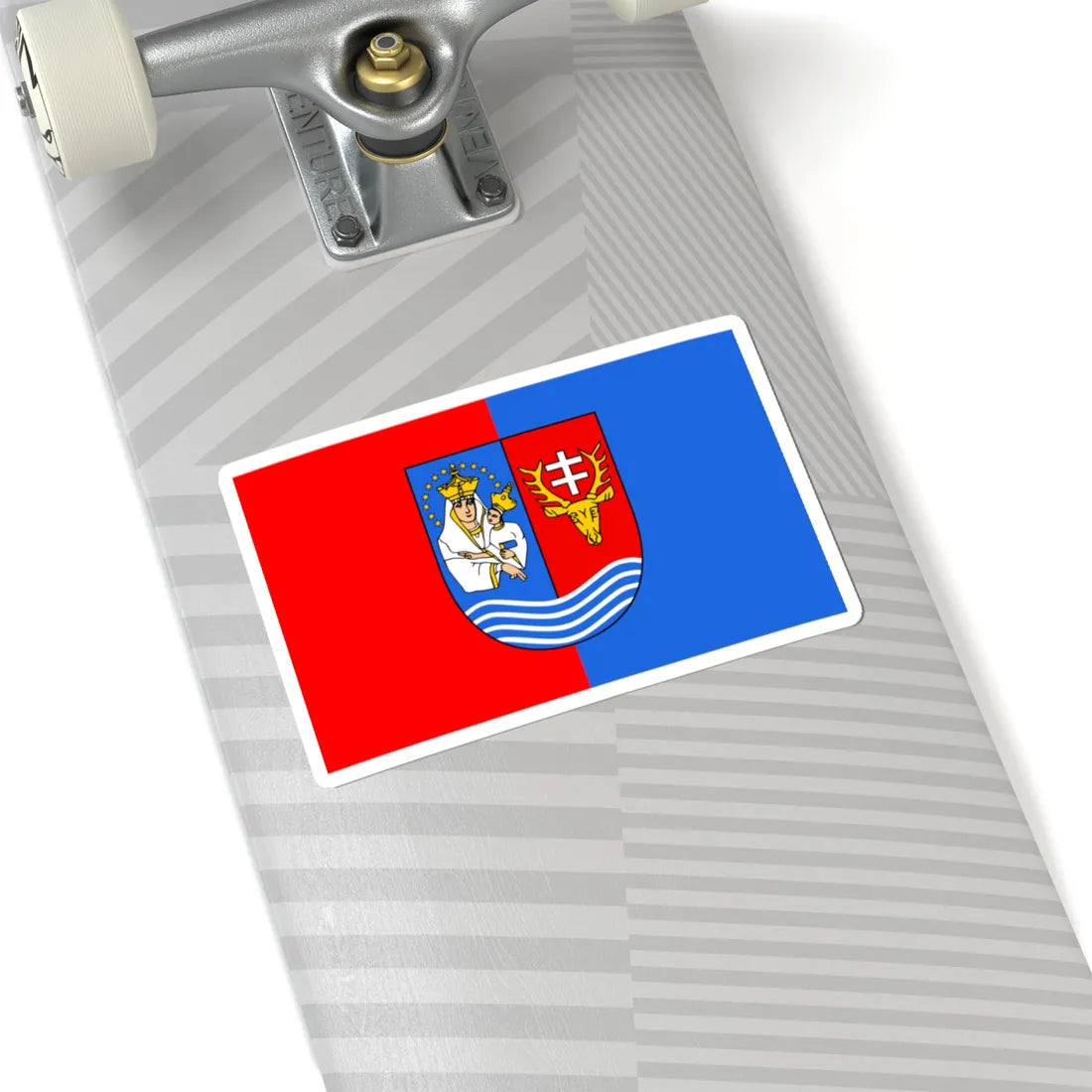 POL powiat lezajski flag (Poland) STICKER Vinyl Kiss-Cut Decal - The Sticker Space