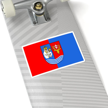 POL powiat lezajski flag (Poland) STICKER Vinyl Kiss-Cut Decal - The Sticker Space