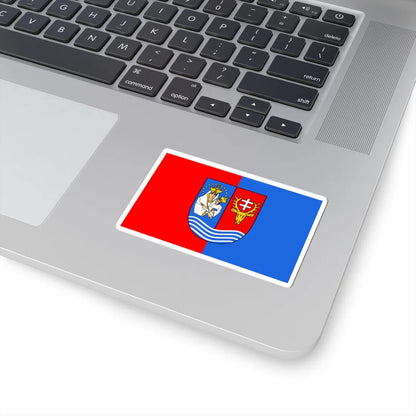 POL powiat lezajski flag (Poland) STICKER Vinyl Kiss-Cut Decal - The Sticker Space