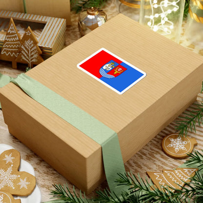 POL powiat lezajski flag (Poland) STICKER Vinyl Kiss-Cut Decal - The Sticker Space