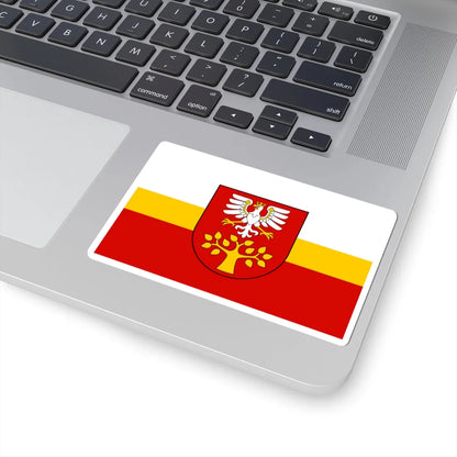 POL powiat limanowski flag (Poland) STICKER Vinyl Kiss-Cut Decal - The Sticker Space