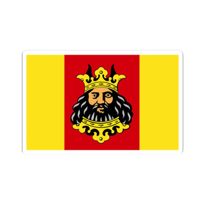 POL powiat lipnowski flag (Poland) STICKER Vinyl Kiss-Cut Decal 2 Inch White - The Sticker Space