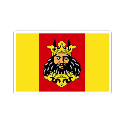 POL powiat lipnowski flag (Poland) STICKER Vinyl Kiss-Cut Decal 6 Inch White - The Sticker Space