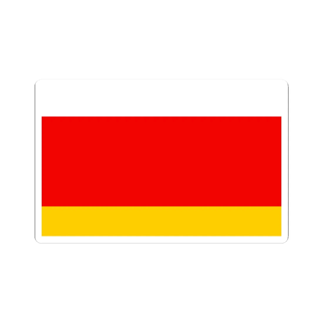 POL powiat lubaczowski flag (Poland) STICKER Vinyl Kiss-Cut Decal 2 Inch White - The Sticker Space