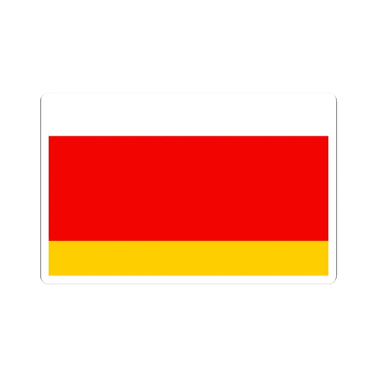 POL powiat lubaczowski flag (Poland) STICKER Vinyl Kiss-Cut Decal 2 Inch White - The Sticker Space