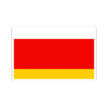 POL powiat lubaczowski flag (Poland) STICKER Vinyl Kiss-Cut Decal 4 Inch White - The Sticker Space