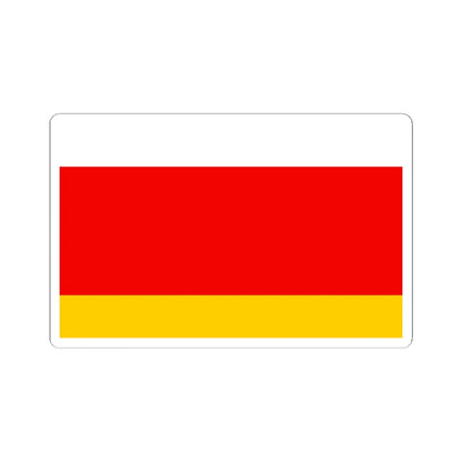 POL powiat lubaczowski flag (Poland) STICKER Vinyl Kiss-Cut Decal 6 Inch White - The Sticker Space