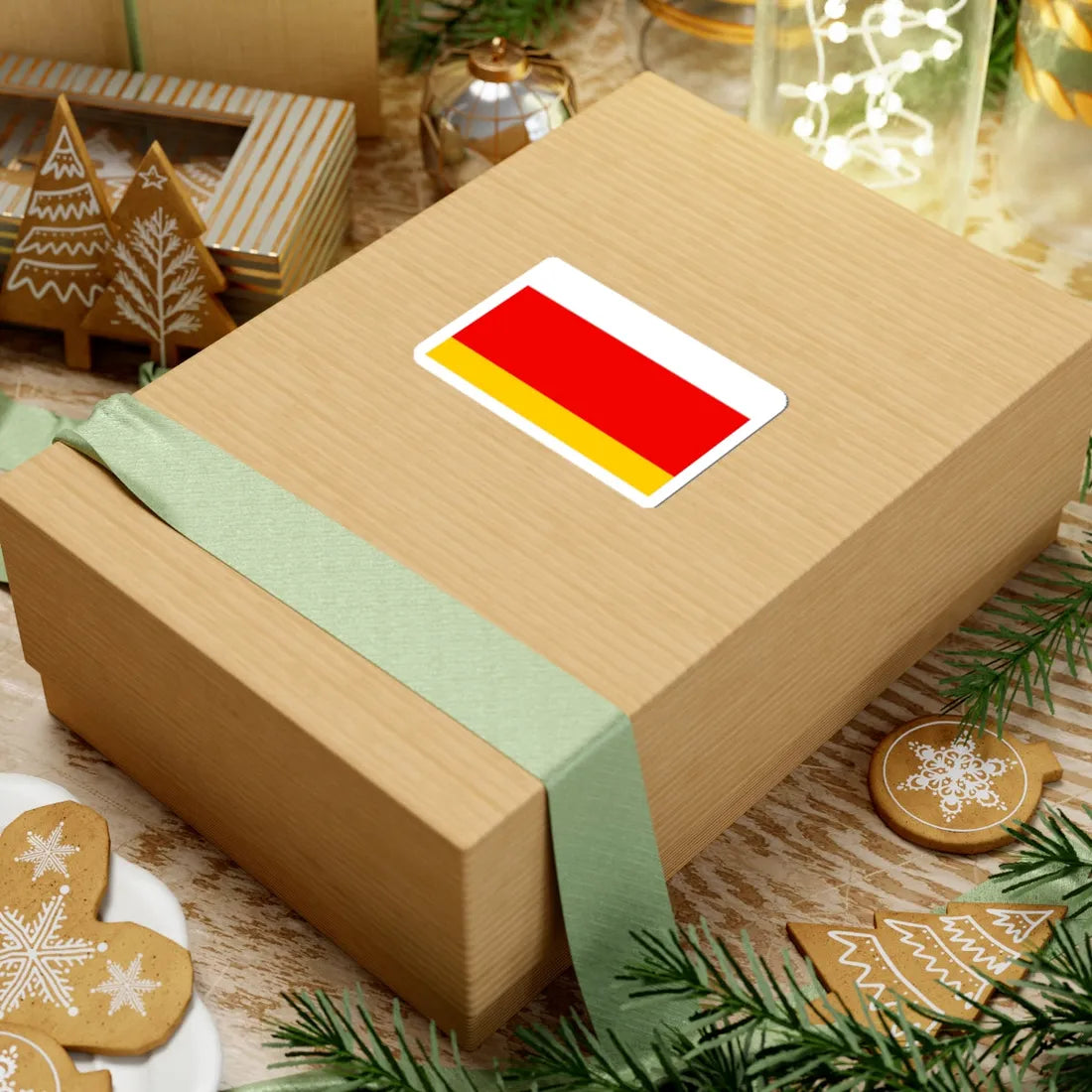 POL powiat lubaczowski flag (Poland) STICKER Vinyl Kiss-Cut Decal - The Sticker Space