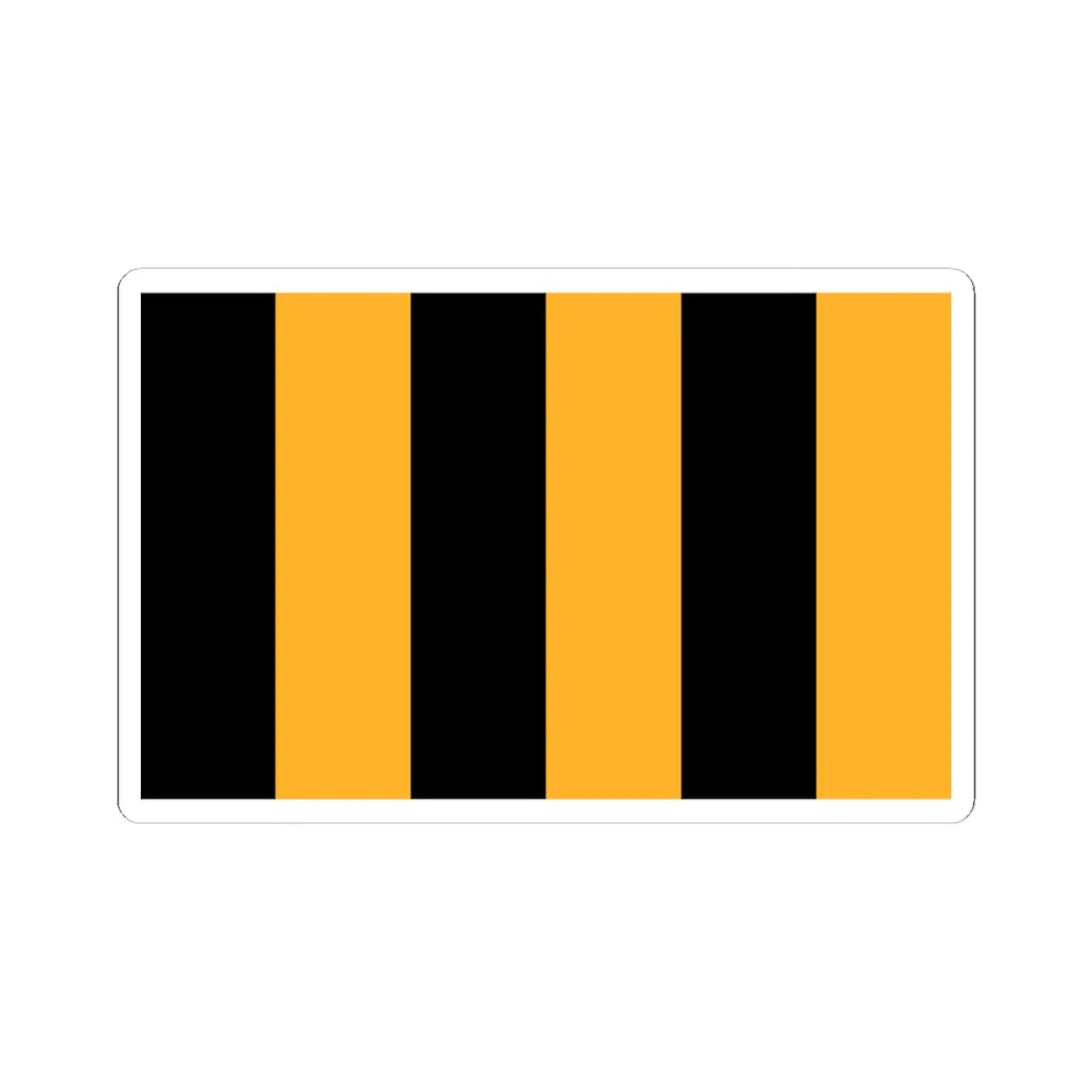 POL powiat lubanski flag (Poland) STICKER Vinyl Kiss-Cut Decal 4 Inch White - The Sticker Space