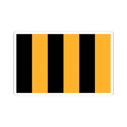 POL powiat lubanski flag (Poland) STICKER Vinyl Kiss-Cut Decal 4 Inch White - The Sticker Space