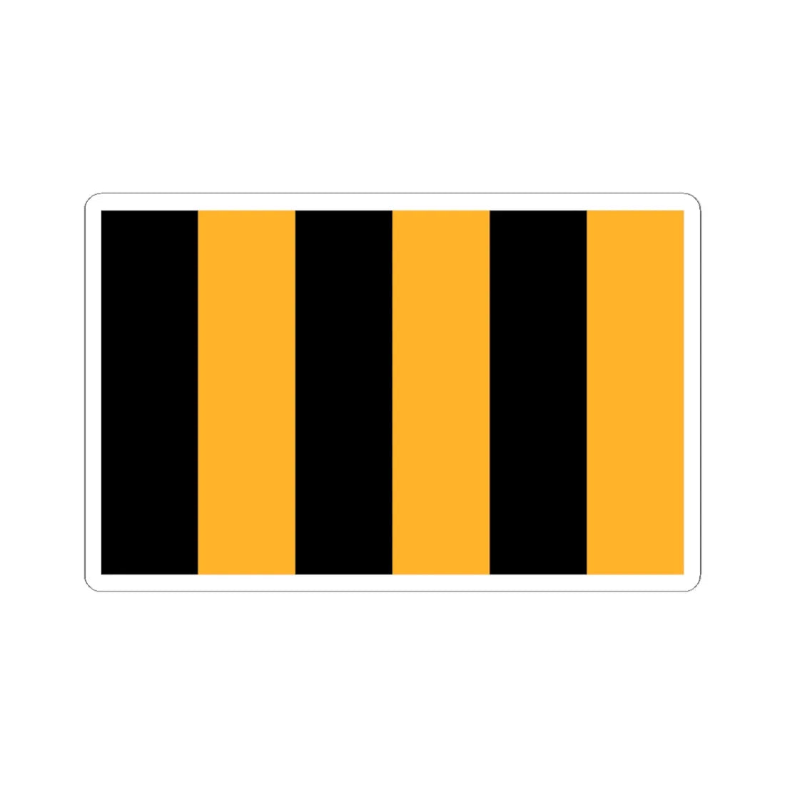 POL powiat lubanski flag (Poland) STICKER Vinyl Kiss-Cut Decal 6 Inch White - The Sticker Space