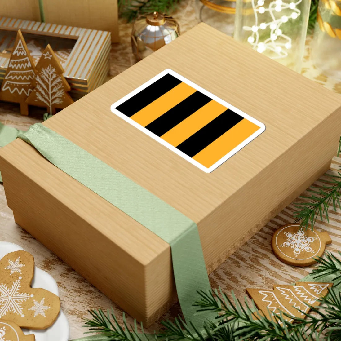 POL powiat lubanski flag (Poland) STICKER Vinyl Kiss-Cut Decal - The Sticker Space