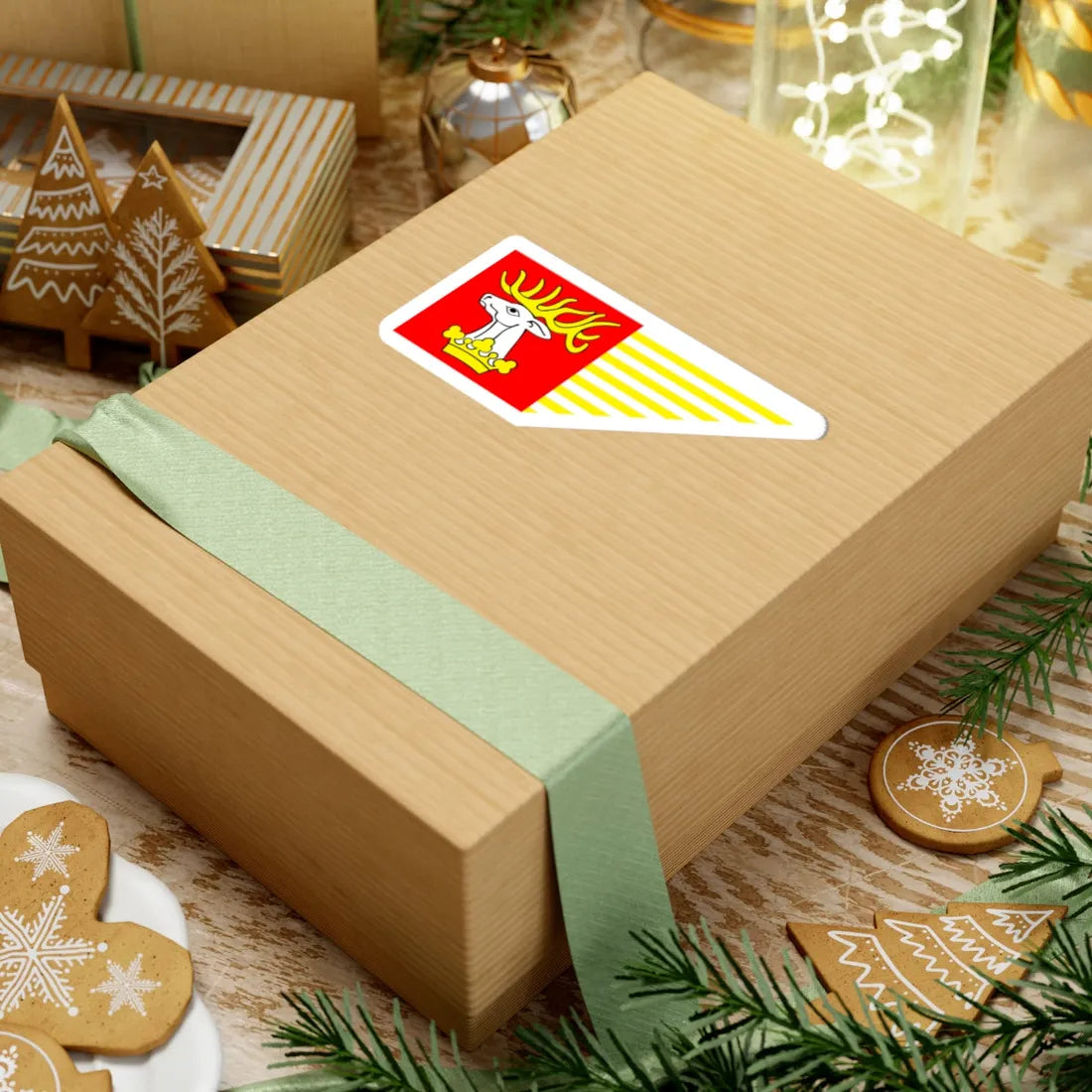 POL powiat lubelski flag (Poland) STICKER Vinyl Kiss-Cut Decal - The Sticker Space