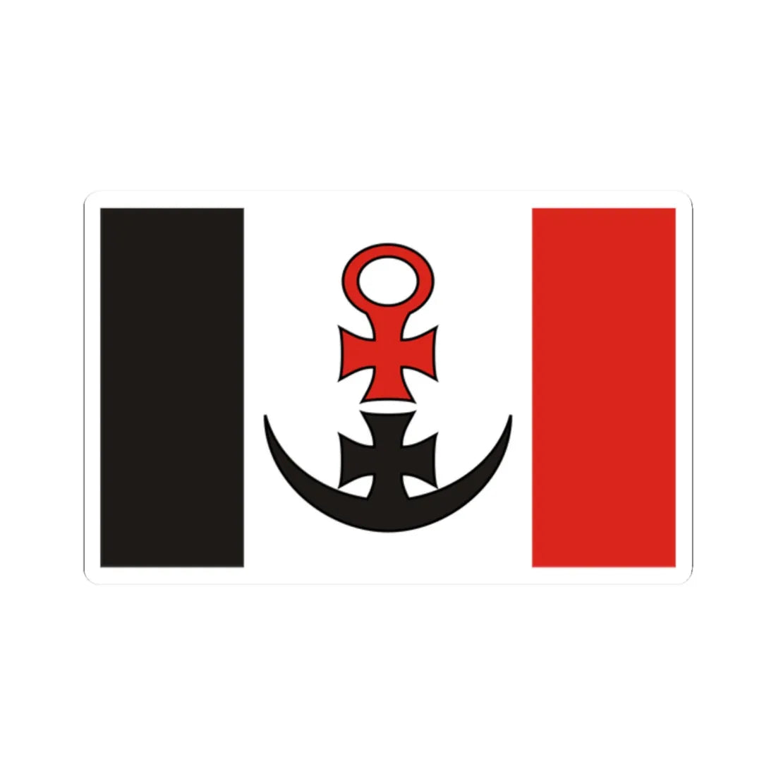 POL powiat lubinski flag (Poland) STICKER Vinyl Kiss-Cut Decal 2 Inch White - The Sticker Space