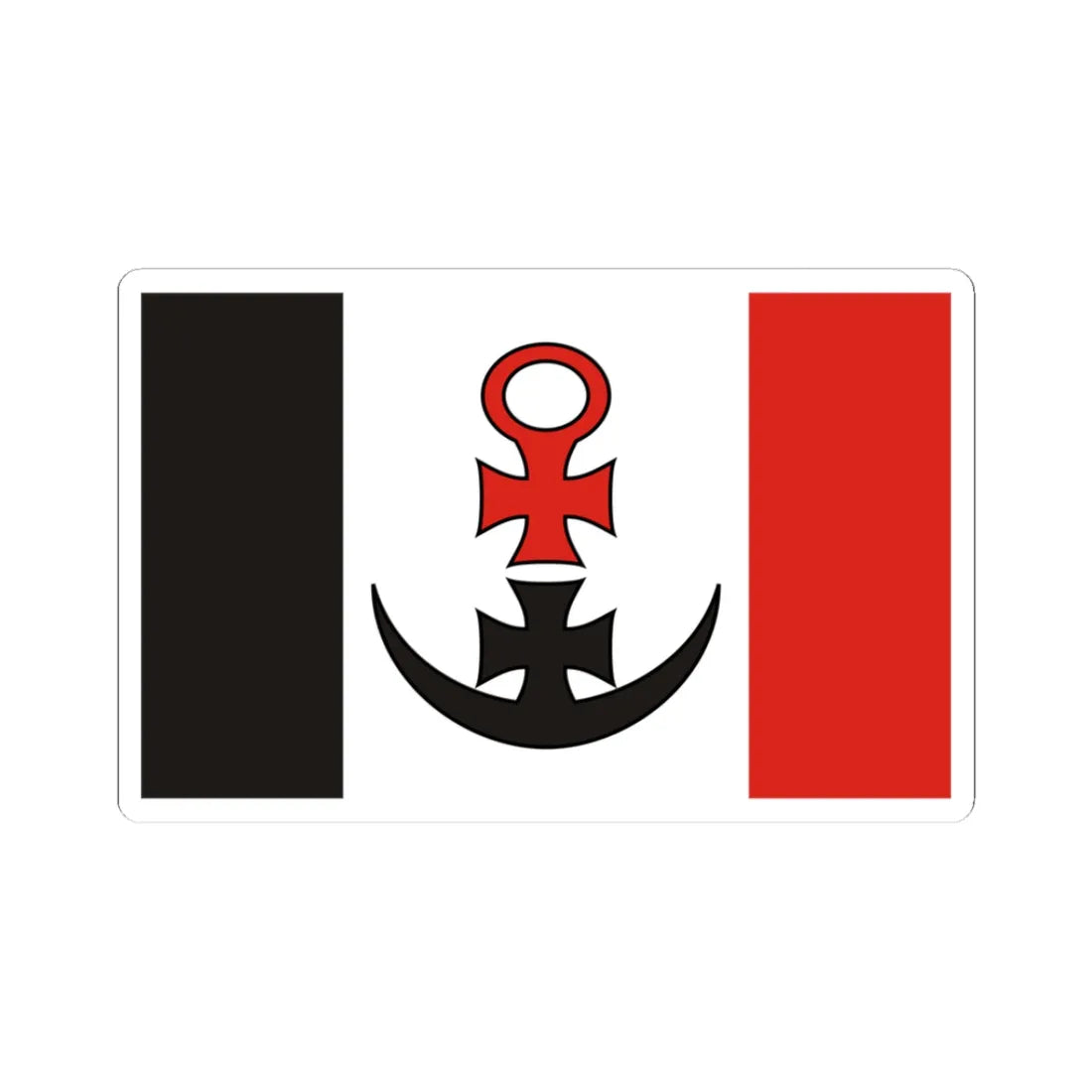 POL powiat lubinski flag (Poland) STICKER Vinyl Kiss-Cut Decal 3 Inch White - The Sticker Space