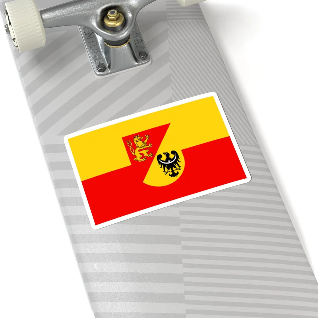 POL powiat lwowecki flag (Poland) STICKER Vinyl Kiss-Cut Decal - The Sticker Space