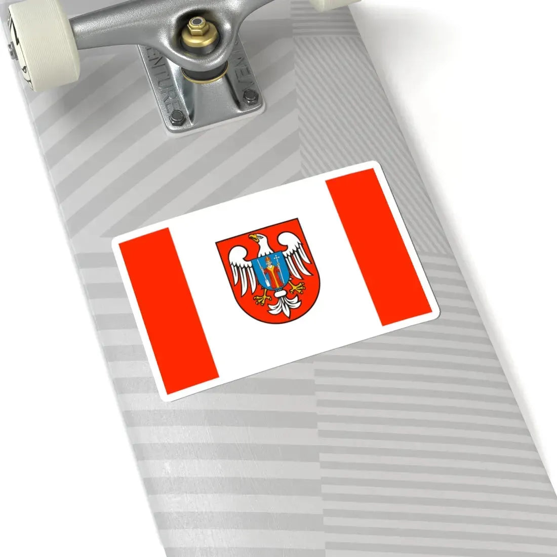 POL powiat mławski flag (Poland) STICKER Vinyl Kiss-Cut Decal - The Sticker Space