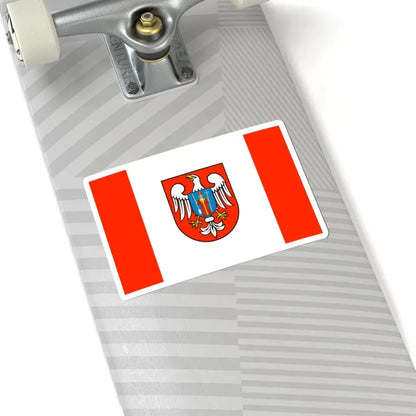 POL powiat mławski flag (Poland) STICKER Vinyl Kiss-Cut Decal - The Sticker Space