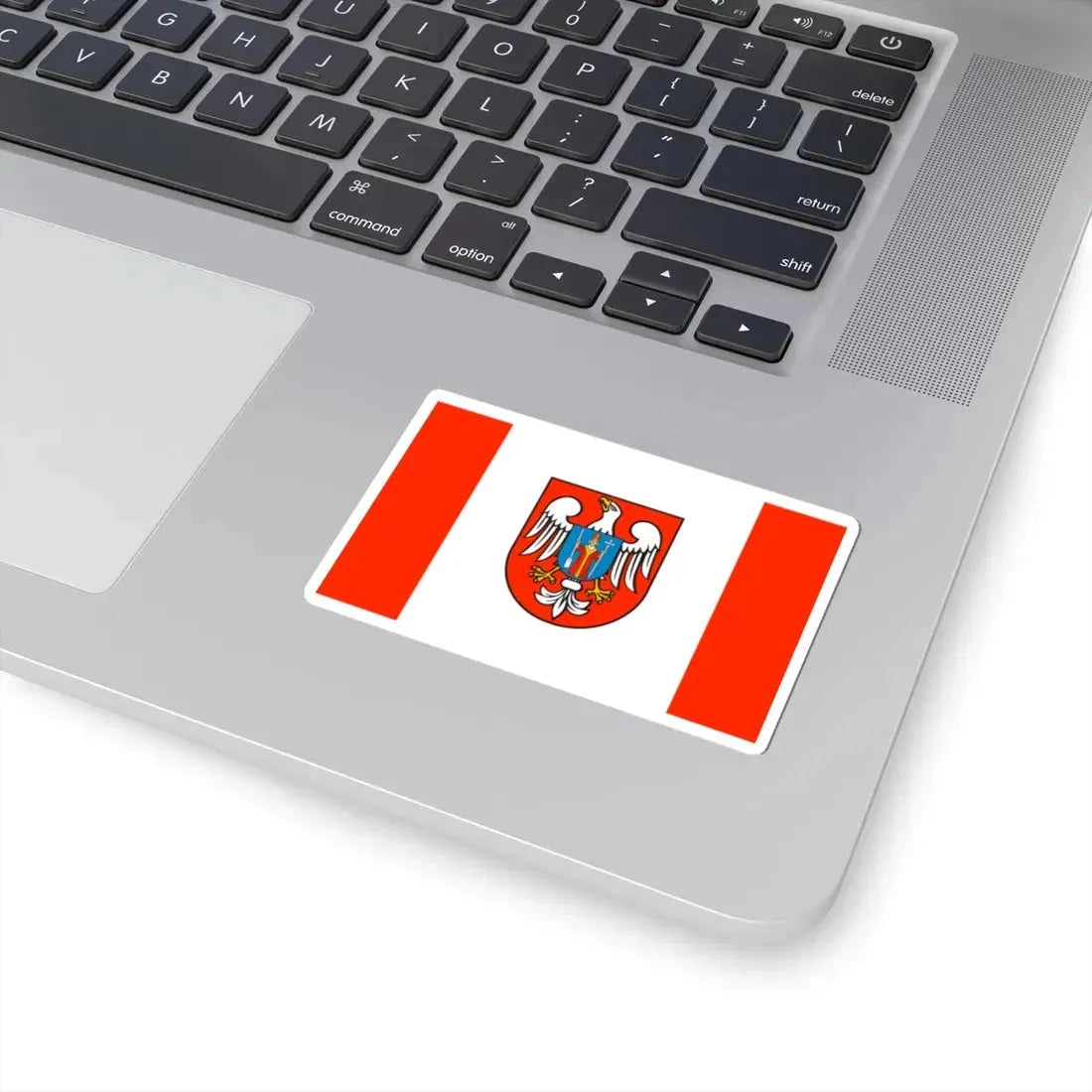 POL powiat mławski flag (Poland) STICKER Vinyl Kiss-Cut Decal - The Sticker Space