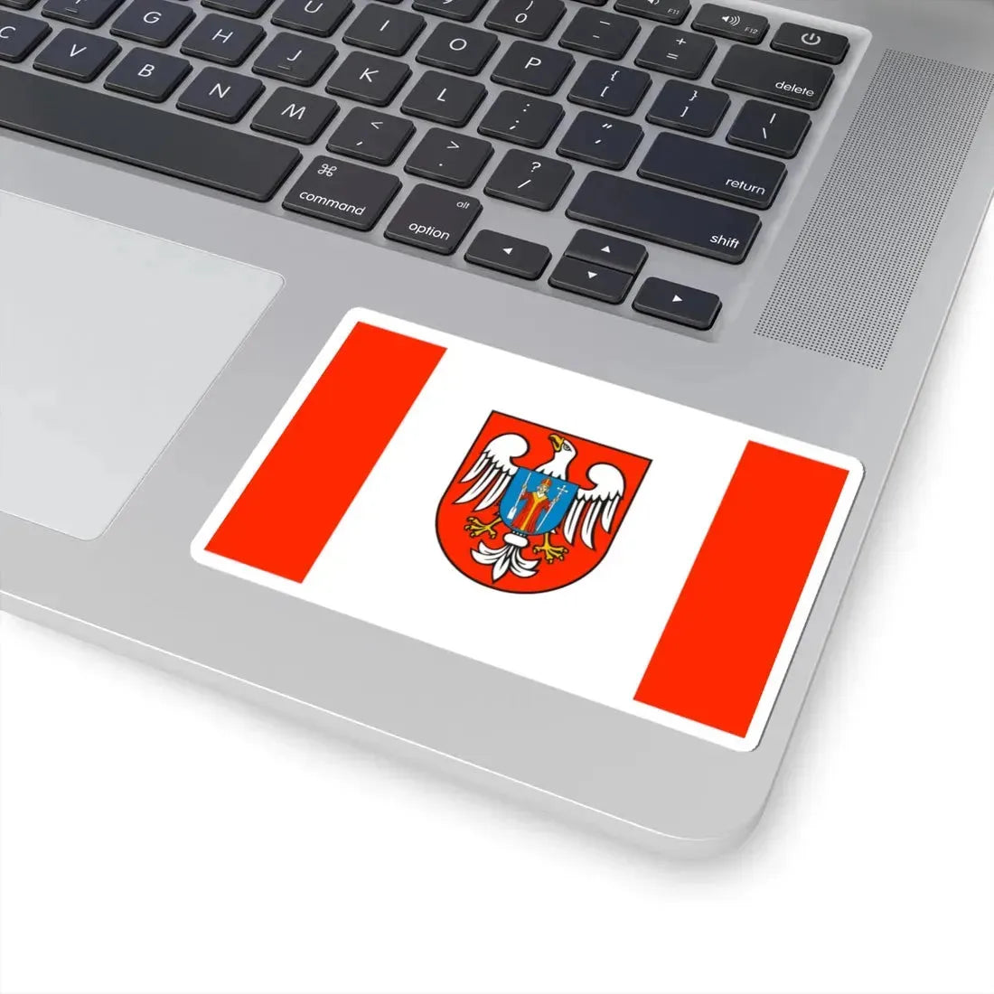 POL powiat mławski flag (Poland) STICKER Vinyl Kiss-Cut Decal - The Sticker Space