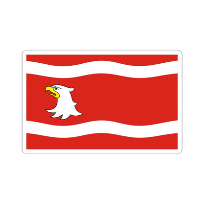 POL powiat miedzyrzecki flag (Poland) STICKER Vinyl Kiss-Cut Decal 6 Inch White - The Sticker Space
