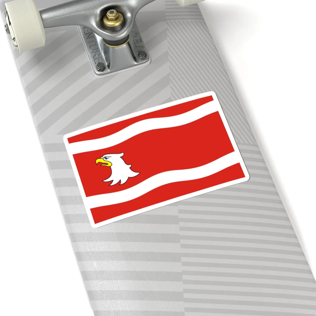 POL powiat miedzyrzecki flag (Poland) STICKER Vinyl Kiss-Cut Decal - The Sticker Space