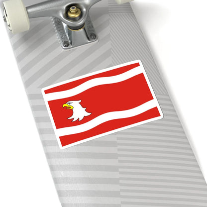 POL powiat miedzyrzecki flag (Poland) STICKER Vinyl Kiss-Cut Decal - The Sticker Space