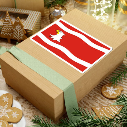 POL powiat miedzyrzecki flag (Poland) STICKER Vinyl Kiss-Cut Decal - The Sticker Space