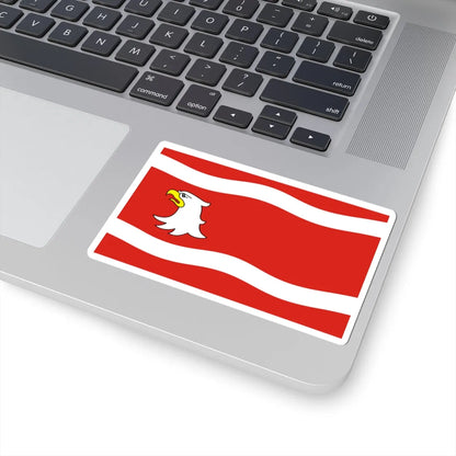 POL powiat miedzyrzecki flag (Poland) STICKER Vinyl Kiss-Cut Decal - The Sticker Space