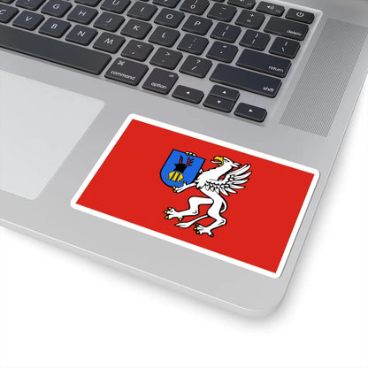POL powiat mielecki flag (Poland) STICKER Vinyl Kiss-Cut Decal - The Sticker Space