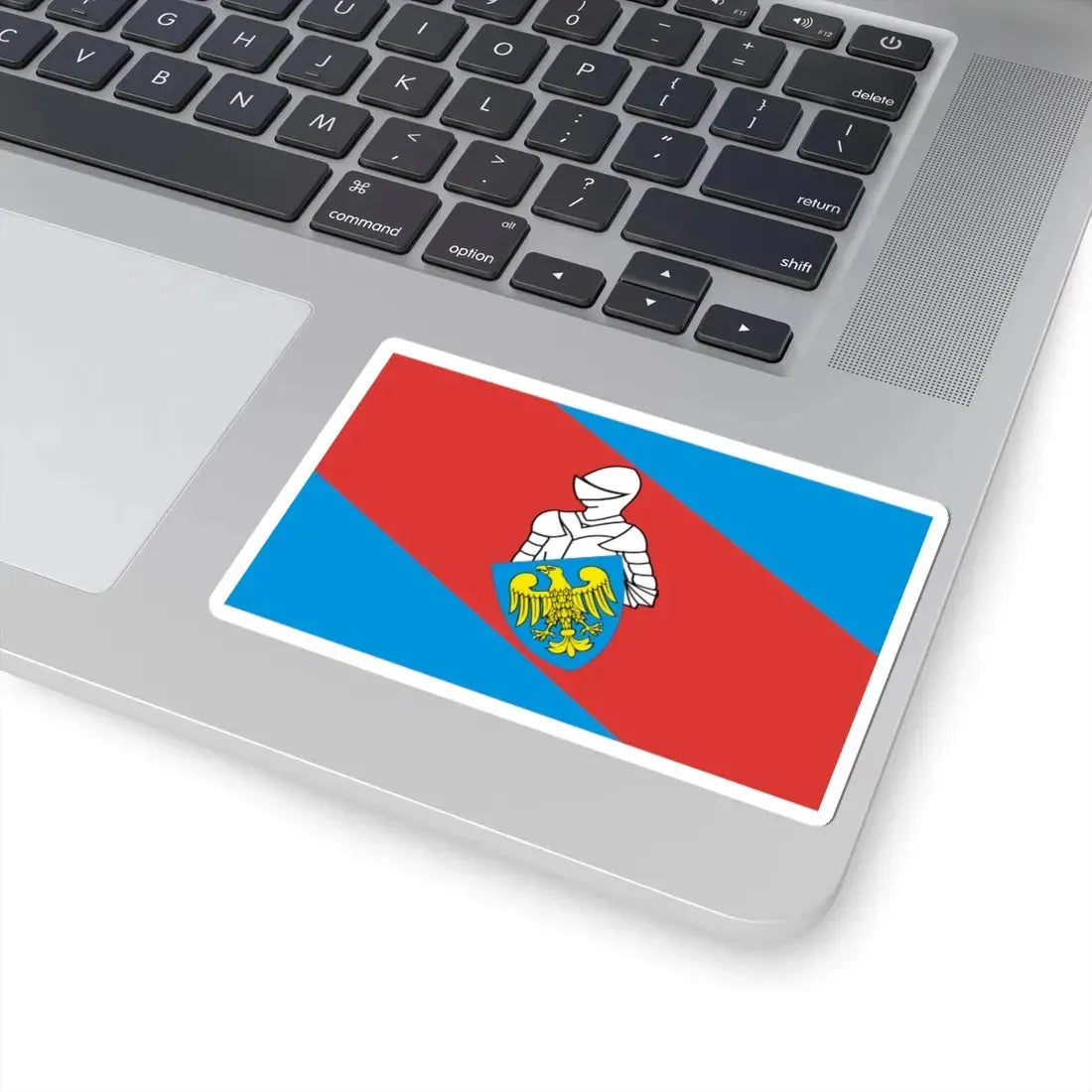 POL powiat mikołowski flag (Poland) STICKER Vinyl Kiss-Cut Decal - The Sticker Space