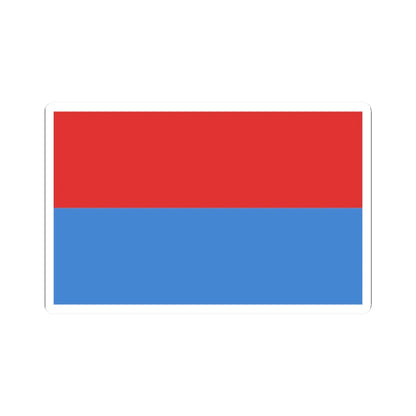 POL powiat minski flag (Poland) STICKER Vinyl Kiss-Cut Decal 2 Inch White - The Sticker Space