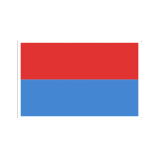 POL powiat minski flag (Poland) STICKER Vinyl Kiss-Cut Decal 2 Inch White - The Sticker Space