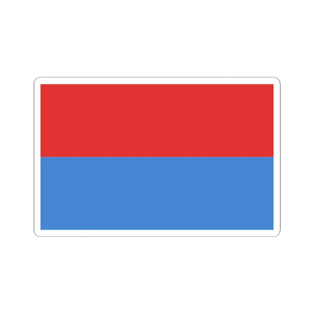 POL powiat minski flag (Poland) STICKER Vinyl Kiss-Cut Decal 6 Inch White - The Sticker Space