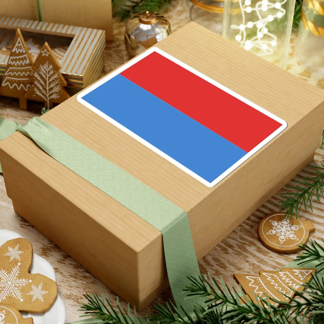 POL powiat minski flag (Poland) STICKER Vinyl Kiss-Cut Decal - The Sticker Space