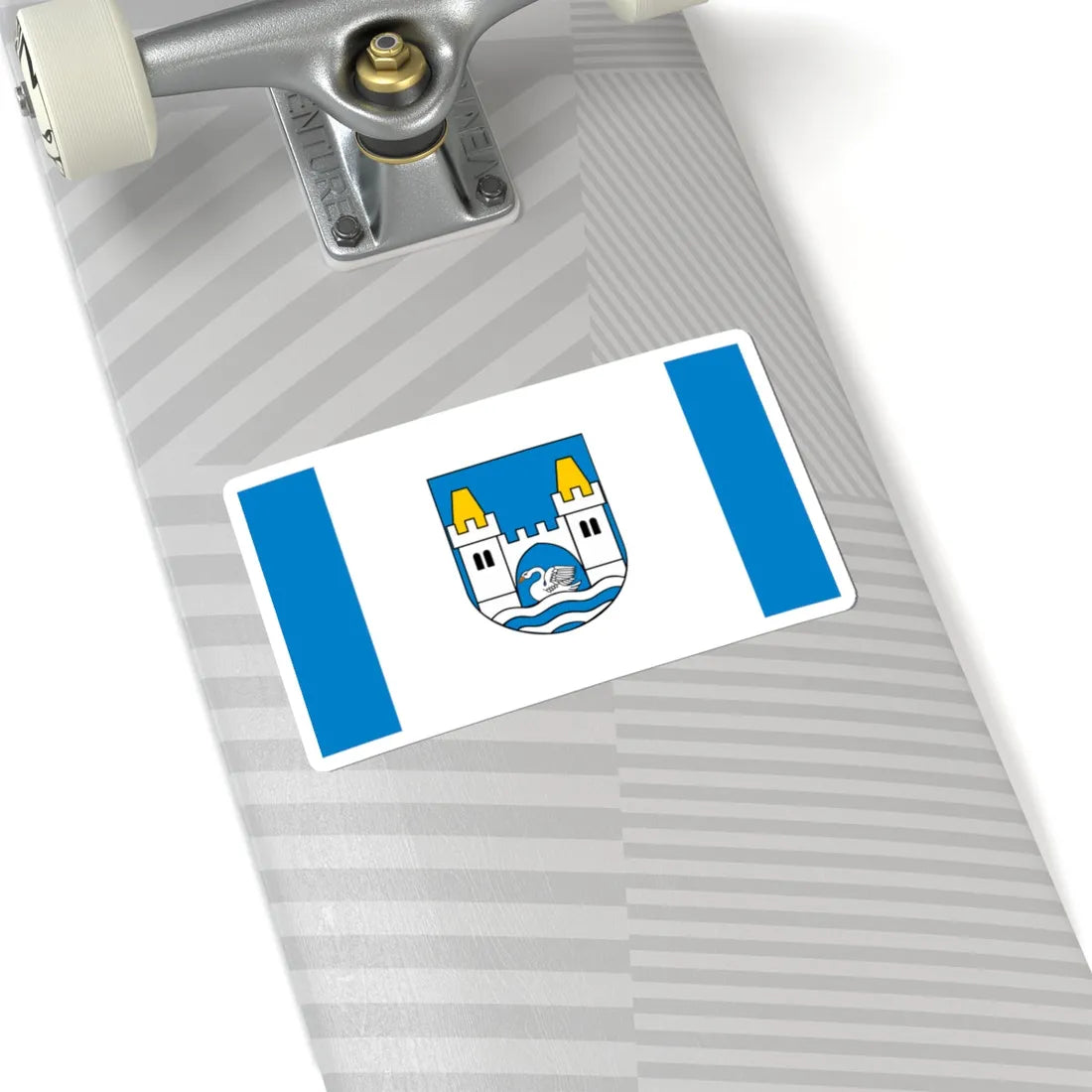 POL powiat mragowski flag (Poland) STICKER Vinyl Kiss-Cut Decal - The Sticker Space